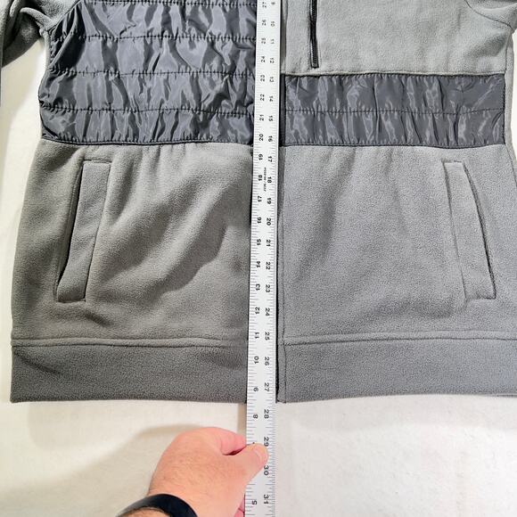 Kenneth Cole New York Fleece Full Zip Jacket Men's Large Black Contrast Puffer - Picture 10 of 14